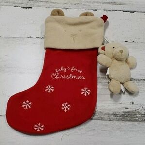 Child of Mine Carters 12" Baby's First Christmas Teddy Bear Stocking Plush